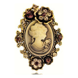Lindo Broche Prateado Madreperola