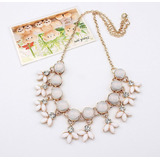 Lindo Colar Dourado Florzinhas