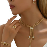 Lindo Conjunto Colar Brinco