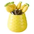 Lindo Conjunto De Garfos De Frutas Em Frasco De Cerâmica 304
