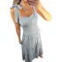 Lindo Conjunto Feminino Saia Longa E Cropped Azul Listrado