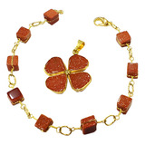 Lindo Conjunto Pulseira Pingente