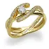Lindo E Original Ouro 18k! Diamante Central De 15 Pontos!!