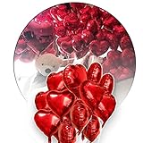 Lindo Kit Romantico 10 Balões Metalizado Coração 45cm