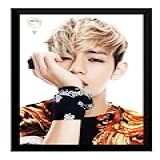 Lindo Quadro Bts Kpop V Foto Poster Moldurado