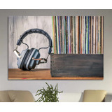 Lindo Quadro Canvas Vinil Disco Álbum Dj Decoração Musica