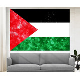 Lindo Quadro Em Canvas Bandeira Palestina
