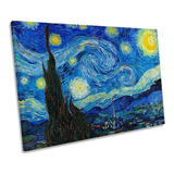 Lindo Quadro Em Canvas Van Gogh Starry Night Noite Estrelada