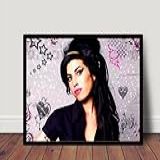 Lindo Quadro Poster Com Moldura Amy Winehouse P2084