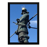 Lindo Quadro Poster Com Moldura Samurai P7586
