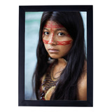 Lindo Quadro Poster Decoração Beleza Indígena