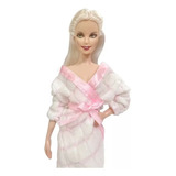 Lindo Roupão Para Boneca Barbie