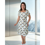 Lindo Vestido Em Viscose
