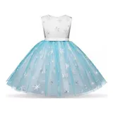 Lindo Vestido Frozen Azul