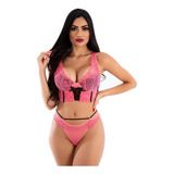Lingerie Sexy Cropped Completo