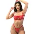 Lingerie Sexy Meia Taça Gringa Sensual Renda Erótica