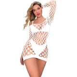 Lingerie Sexy Mini Vestido