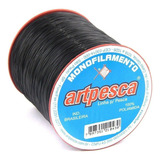 Linha Artpesca Preta 100g 0 35mm Artesanato pesca 900m Cor Preto