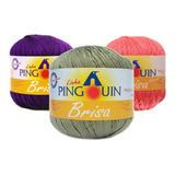 Linha Brisa 100g Kit C 8 Novelos Escolha As Cores Pingouin