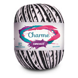 Linha Charme Artesanato Em Crochê E Tricô Circulo Cor 9016 Zebra