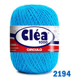 Linha Cléa 1000m Círculo Crochê Cor 2194 Turquesa