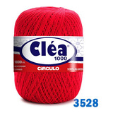 Linha Cléa 1000m Círculo Crochê Cor 3528 Carmim