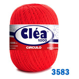 Linha Cléa 1000m Círculo Crochê Cor 3583 - Cereja