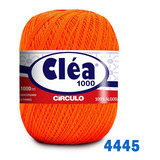 Linha Cléa 1000m Círculo Crochê Cor 4445 Tangerina