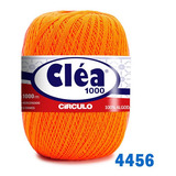Linha Cléa 1000m Círculo Crochê Cor 4456 Laranja