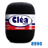 Linha Cléa 1000m Círculo Crochê Cor 8990 Preto