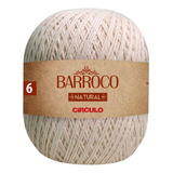 Linha Cordão Barbante Barroco Natural Círculo N 6 700g Cor 6 Fios