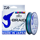 Linha Daiwa J braid 4x Multicolor Várias Espessuras 300m 