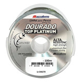 Linha De Pesca Dourado Top Platinum 0 45mm 30lb 100m 10 Pçs