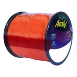 Linha De Pesca Monofilamento Nylon Araty Best Cast Colorida Cor Laranja Tamanho mm 030mm 1238mts