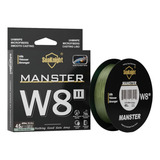 Linha De Pesca Multifilamento 500m 8 Fios Monster 8x Verde