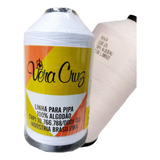 Linha De Pipa Vera Cruz 100 Algodão 3000 Jardas Fio 4 Forte Cor Branco