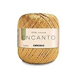 Linha Encanto Ouro 7577 128m Círculo Fio Para Crochê E Artesanato