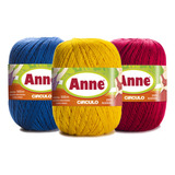 Linha Fio Anne 500 Círculo 147g Kit 3 Und Escolha Sua Cor