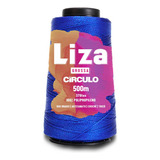 Linha Fio Circulo Polipropileno Liza Grossa 500m Crochê Moda Cor Azul Bic 2550