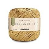 Linha Fio Encanto Ouro Para Croche Trico 128m Circulo 100 Viscose