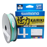Linha Kairiki Vt Multifilamento Shimano 4 Fios 150m Cores