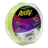 Linha Mono Araty Best Cast 300m 0 20mm Amarelo Mazzaferro