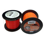 Linha Monofilamento Crown Pro Tamba Soft Orange 0 37mm 600m Cor Laranja