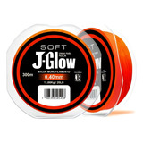 Linha Monofilamento Soft J glow 300mt 26lbs 0 40mm Jrpesca Cor Laranja