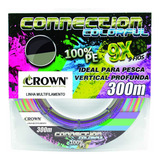 Linha Multifilamento Crown Connection 0 28mm 300m Colorful
