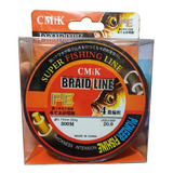 Linha Multifilamento Pesca Carretilha Molinete Superx4 300m Cor Marrom