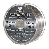 Linha Platinum Xt 0 60mm 100mts Nylon Monofilamento Original