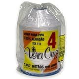 Linha Vera Cruz Para Pipas Fio 04 De 6000 Jardas 100 Algodão Tex 111 Branco 