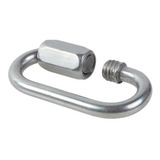 Link Oval 10mm Em Aço Inox 316 Com Trava Carga Máx 31 4kn
