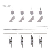 Linkagem Completa Para Aeromodelos De 1100mm De Asa 